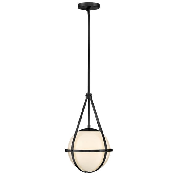 83677BK Lark Colby - 15W 1 LED Small Pendant-18.75 Inches Tall and 11.25 Inches Wide-Black Finish