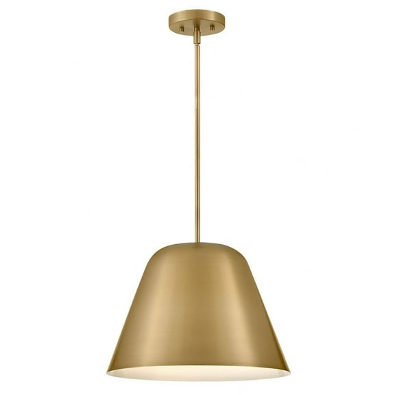 83707LCB Lark Madi - 14W 1 LED Medium Pendant In Modern Style-11.5 Inches Tall and 16 Inches Wide-Lacquered Brass Finish