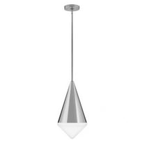 84127PN Lark Betty - 8W 1 LED Medium Pendant In Mid-Century Modern-18 Inches Tall and 9.5 Inches Wide-Polished Nickel Finish