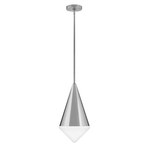 84127PN Lark Betty - 8W 1 LED Medium Pendant In Mid-Century Modern-18 Inches Tall and 9.5 Inches Wide-Polished Nickel Finish