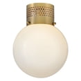thumbnail image 1 of 84221LCB Lark Taj - 12W 1 LED Small Flush Mount-13 Inch Tall and 9.75 Inch Wide-Lacquered Brass Finish, 1 of 7