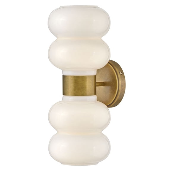 84250LCB Lark Nadia - 20W 2 LED Medium Wall Sconce-16.5 Inch Tall and 6.5 Inch Wide-Lacquered Brass Finish