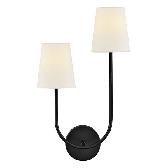 84260BK Lark Cora - 10W 2 LED Large Right Wall Sconce-22 Inch Tall and 12.75 Inch Wide-Black Finish