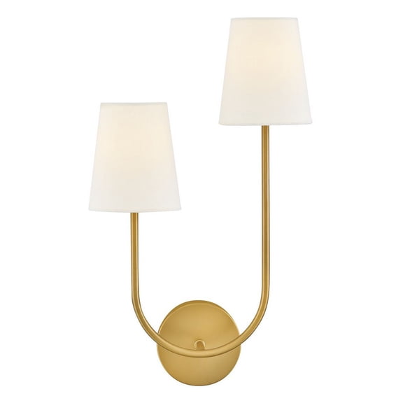 84260LCB Lark Cora - 10W 2 LED Large Right Wall Sconce-22 Inch Tall and 12.75 Inch Wide-Lacquered Brass Finish
