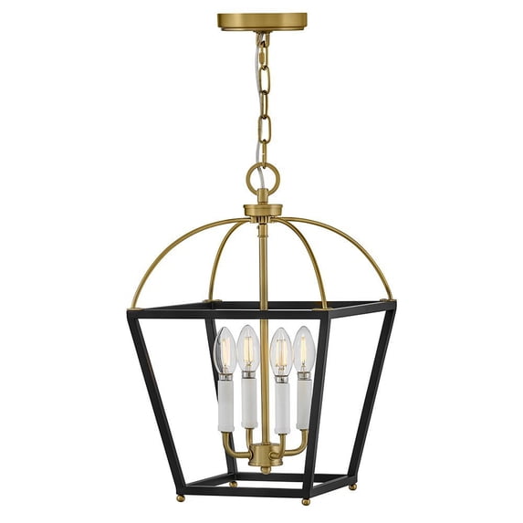 84277BK-LCB Lark Tate - 20W 4 LED Medium Pendant-19.25 Inch Tall and 12 Inch Wide