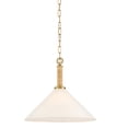 thumbnail image 1 of Lark 84417 Cove 1 Light16" Wide Pendant - Brass, 1 of 6