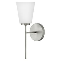 Lark 85420 Bri 1 Light 16" Tall Bathroom Sconce - Nickel