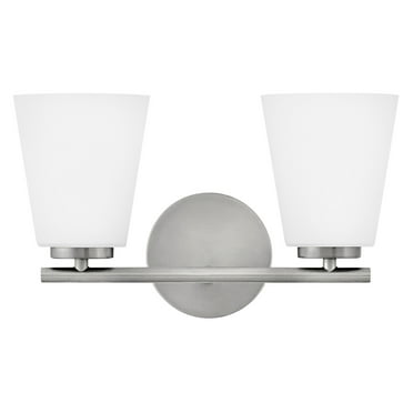 Lark 85422 Bri 2 Light 15" Wide Vanity Light - Nickel
