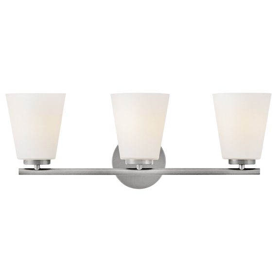 85423BN-Lark-Bri - 45W 3 LED Medium Bath Vanity-9 Inches Tall and 24 Inches Wide-Brushed Nickel Finish