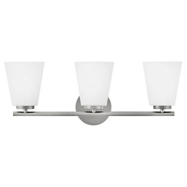 Lark 85423 Bri 3 Light 24" Wide Vanity Light - Nickel