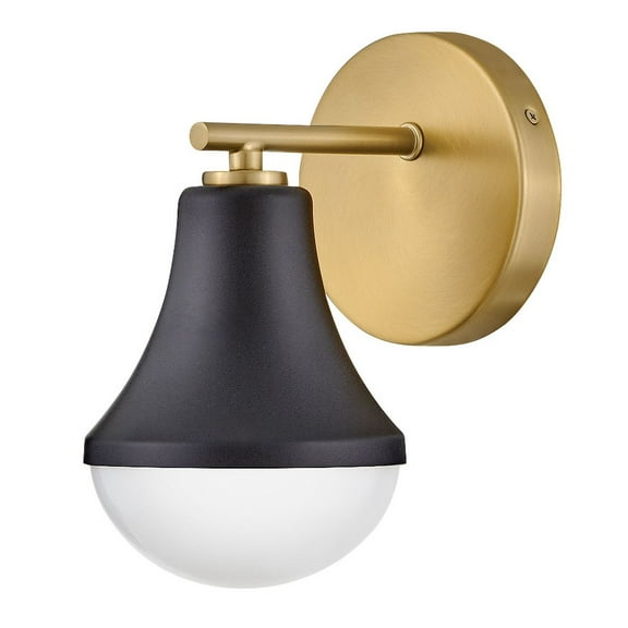 85510BK Lark Haddie - 10W 1 LED Bath Vanity-9 Inches Tall and 5.25 Inches Wide-Black Finish