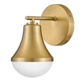 thumbnail image 1 of 85510LCB Lark Haddie - 10W 1 LED Bath Vanity-9 Inches Tall and 5.25 Inches Wide-Lacquered Brass Finish, 1 of 11