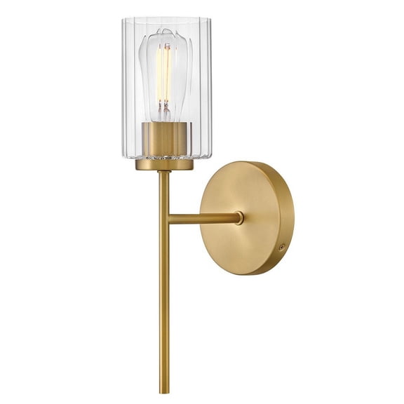 85580LCB Lark Leta - 12W 1 LED Medium Wall Sconce-16 Inch Tall and 5.25 Inch Wide-Lacquered Brass Finish