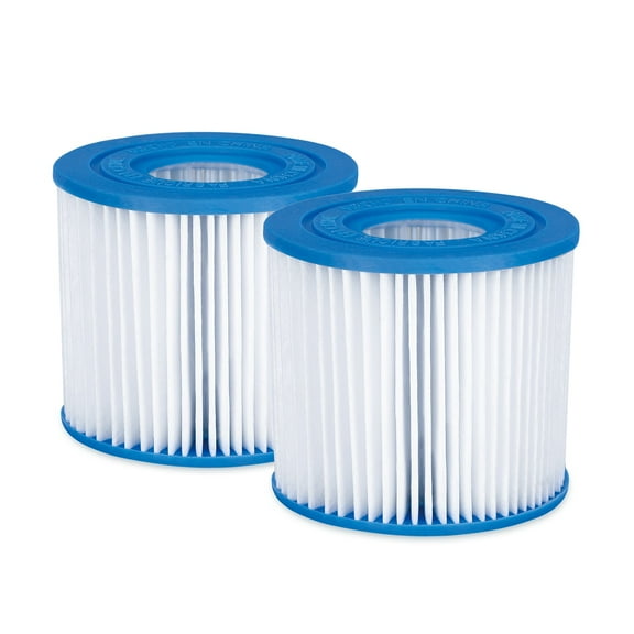 Lark Above Ground Pool (Type D) Filter Cartridge Replacement for 600 Gallon and Summer Waves and Funsicle Filtration Systems (2-Pack)