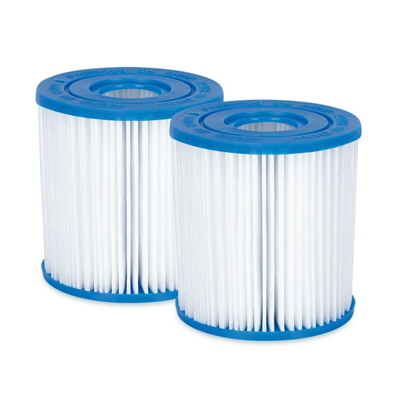 Lark Above Ground Pool (Type I) Filter Cartridge Replacement for 330 Gallon and Summer Waves Filtration Systems (2-Pack)