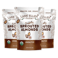 thumbnail image 1 of Lark Ellen Farm Raw Almonds, Sprouted Unsalted, Steam Pasteurized, Certified USDA Organic, Gluten-Free Whole Shelled California Premium Nuts (10 oz, 3 Pack), 1 of 7