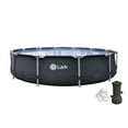thumbnail image 1 of Lark Rustproof 12' ft. x 30" inch Fiberglass Frame Backyard Above Ground Swimming Pool with 530-Gallon Filtration Pump, 1 of 12
