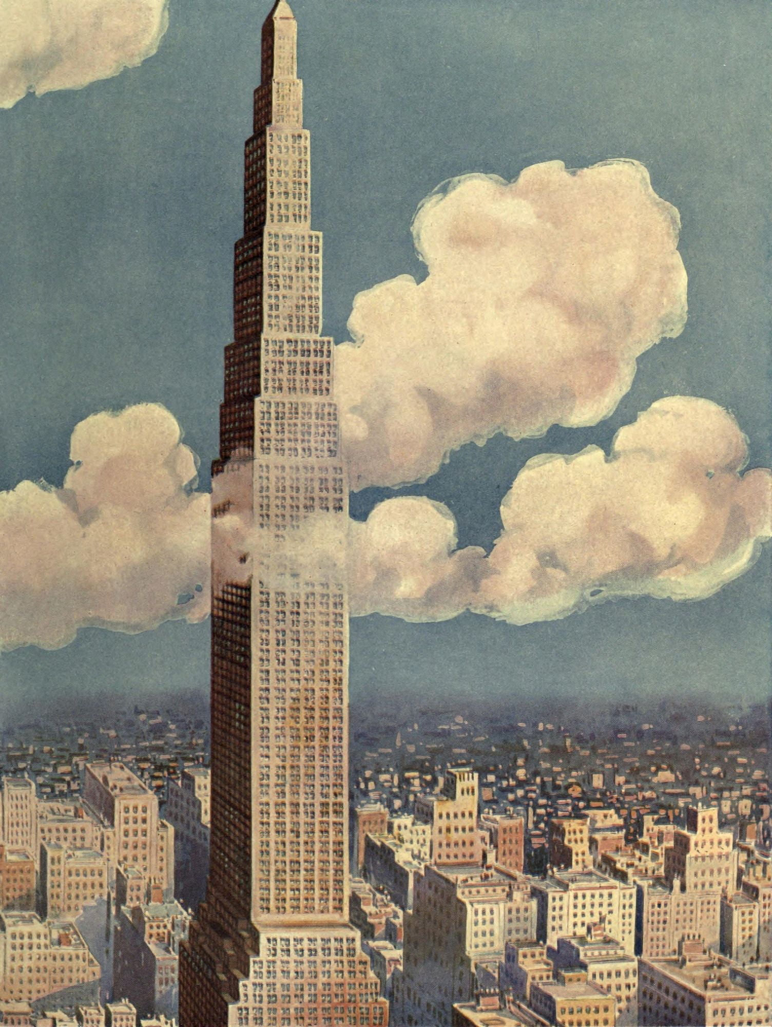 Larkin Tower (never built) Canvas Art - Unknown (18 x 24)