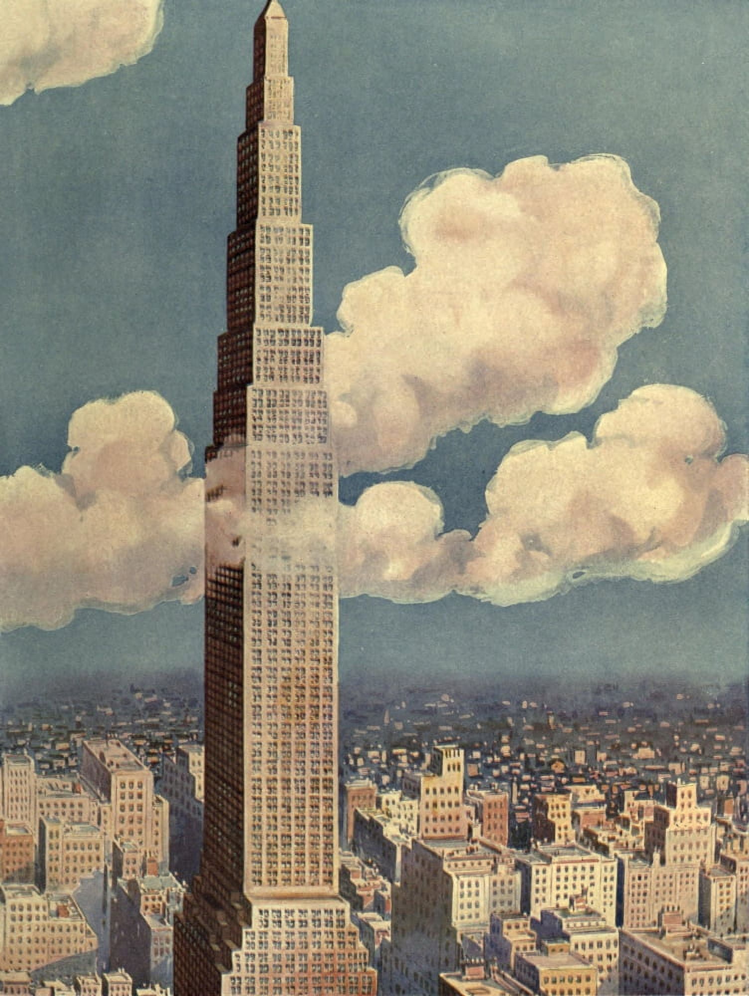 Larkin Tower (never built) Canvas Art - Unknown (24 x 36)