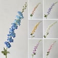 thumbnail image 1 of Larkspur Artificial Flowers, Realistic Delphinium with Bendable Stems Rustic Floor Vase Decor for Home Wedding Decor, 1 of 8