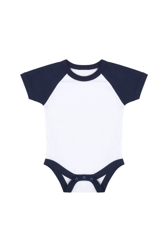 Baby Boys/Girls Essential Short Sleeve Baseball Bodysuit