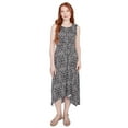 thumbnail image 1 of Larky Lark Womens Etched Medallion Puff Print High Low Dress, 1 of 4