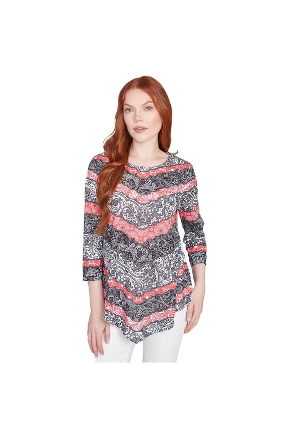 Womens Lace Chevron Sublimation Jersey Top