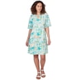 thumbnail image 1 of Larky Lark Womens Tropical Puff Print Dress, 1 of 5