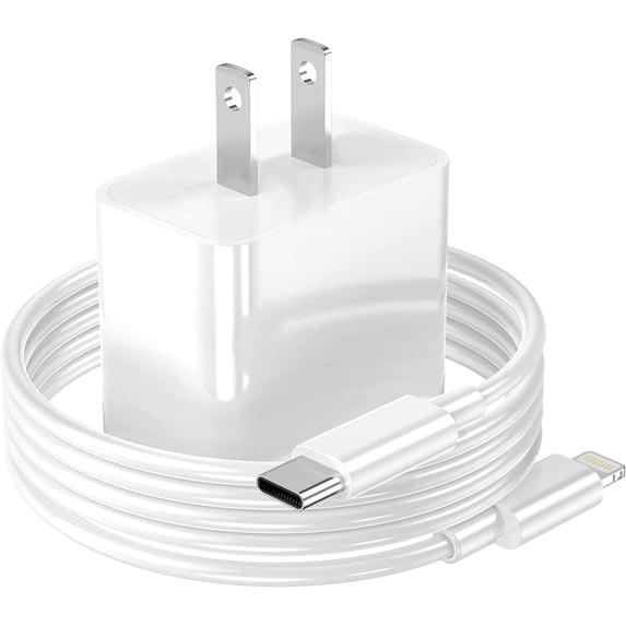 LarmTek 20W C-Lightning Power Adapter for Iphone Charger , PD Fast Charging Plug with 6FT Lightning Cable Compatible with iPhone 14/14 Pro/14 Pro Max/14 Plus/13/12/11/Pro/Pro Max/Mini/Xs Max/XR/X