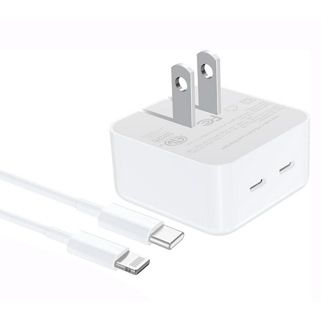 LarmTek 35W Lightning Charger for iPhone Apple Fast Charging 2 Ports