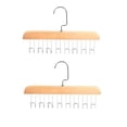 thumbnail image 1 of Larmly 2Pcs Anti Slip Multi Hook Coat Racks Bra Hangers For Closet Organizer With 8 Hooks 360 °Swivel Belt Hanger For Closet For Belt Tie Tank Top Bra Scarf, 1 of 8
