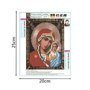 Larmly Back to School 5D Diy Cross Stitch Diamond Religion Leader Icon Diamond Mosaic True Rhinestone