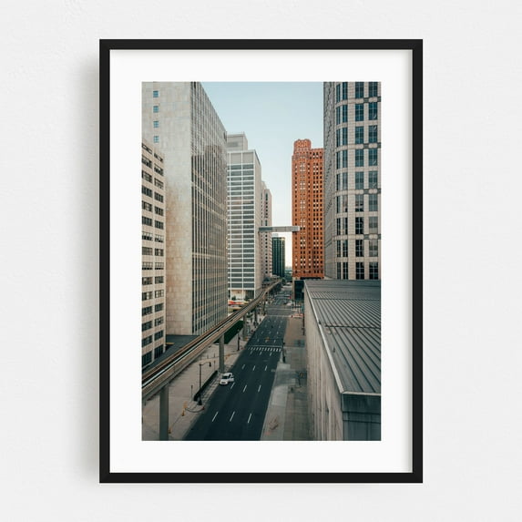 Larned Street, Detroit 03 - Detroit Michigan Photography Black Framed Wall Art Print 12 x 18 inches