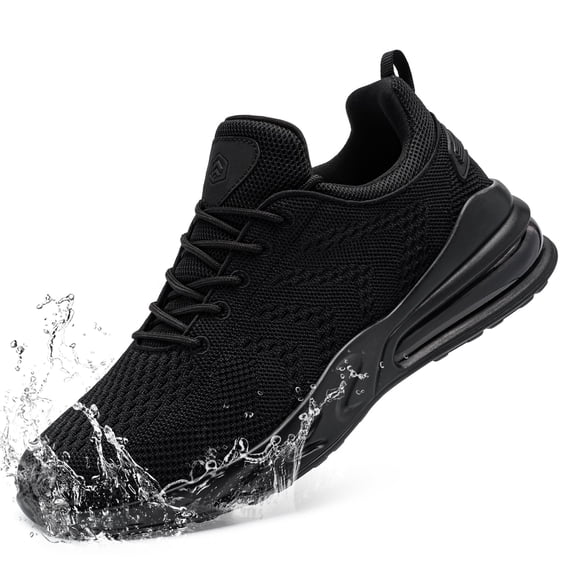 Larnmern Men's Non Slip Work Shoes Chef Restaurant Waterproof walking Sneakers Slip Resistant Breathable Safety Shoes
