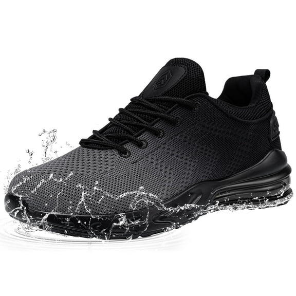 Larnmern Men's Non Slip Work Shoes Chef Restaurant Waterproof walking Sneakers Slip Resistant Breathable Shoes