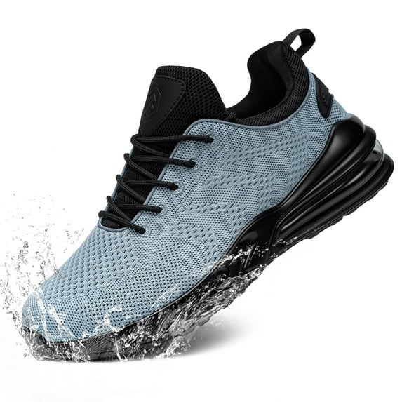 Larnmern Men's Non Slip Work Shoes Chef Restaurant Waterproof walking Sneakers Slip Resistant Breathable Shoes