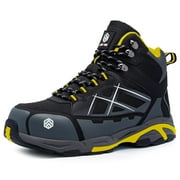 Larnmern Mens Steel Toe Slip Resistant Static Puncture Proof Work Boot