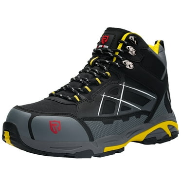 Larnmern Men's Steel Toe Slip Resistant Static Puncture Proof Work Boot