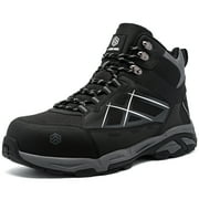 Larnmern Men's Steel Toe Slip Resistant Static Puncture Proof Work Boot