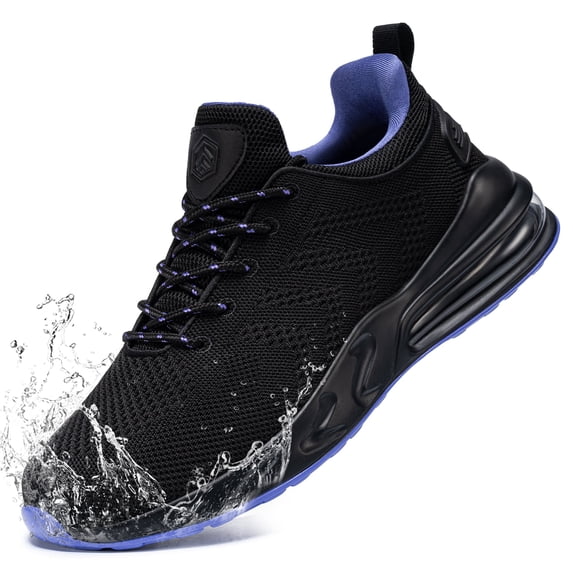 Larnmern Women's Non Slip Work Shoes Chef Restaurant Waterproof walking Sneakers Slip Resistant Breathable Shoes Night Purple 8