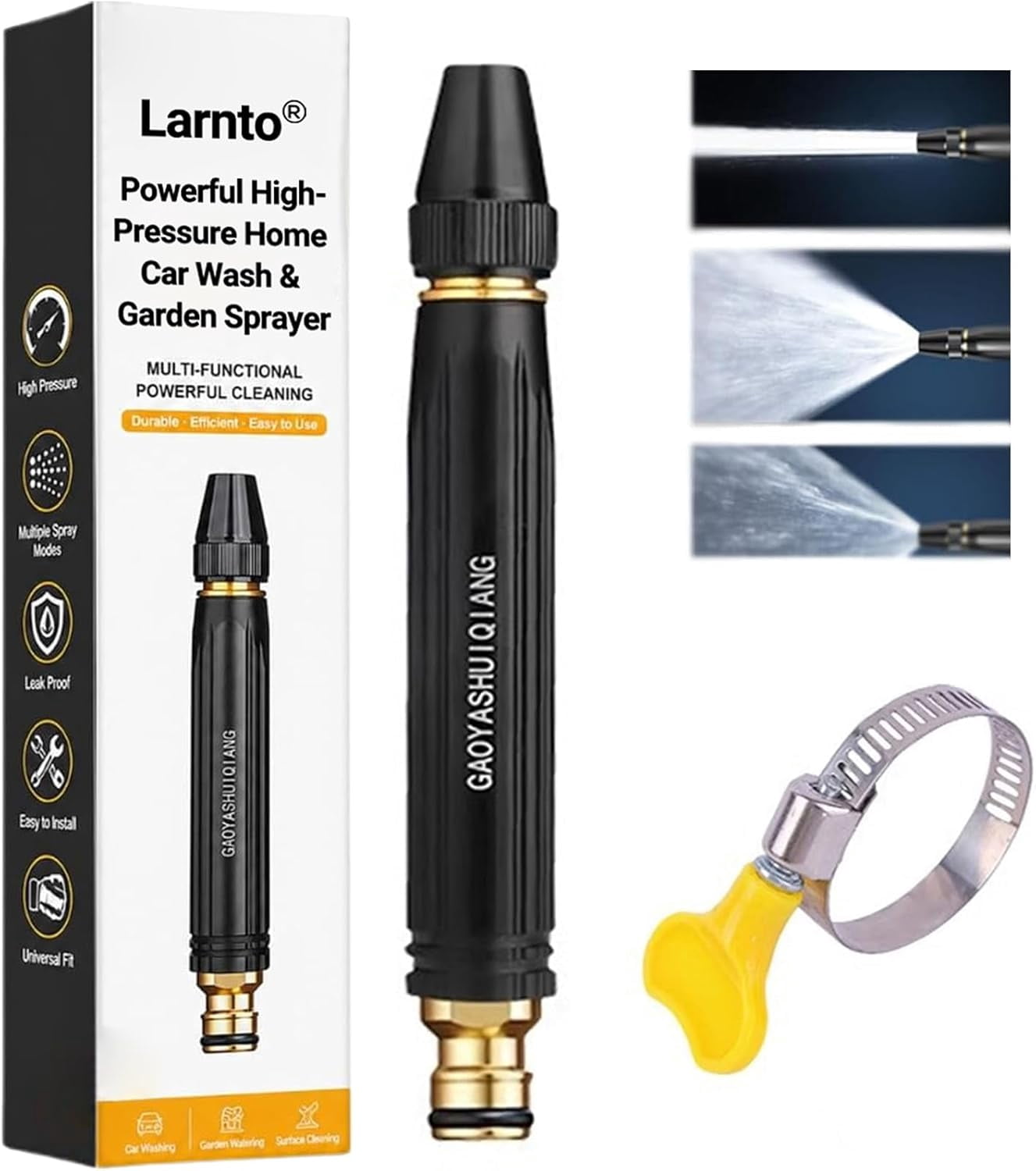 Larnto High Pressure Sprayer, 2026 New Multi High Pressure Water , Larnto Powerful High-Pressure Home Car Wash & Garden Sprayer, for Watering Plants and Vegetables, and Car Washing (1 Pack)