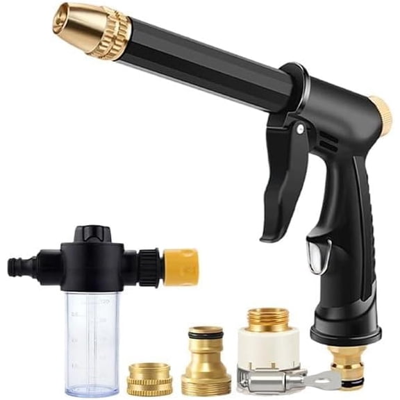 Larnto High Pressure Sprayer, Portable Handheld Power Washer with 360 Rotating Nozzle, Powerful Multi-Spray Cleaning Tool for Car, Patio, Windows