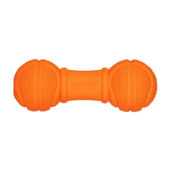 Laroo Natural Rubber Dog Toy Ball With Squeaker And Treat Dispensing, Cotton Rope For Medium Large Breed Dogs, Interactive Pet Chew Toy
