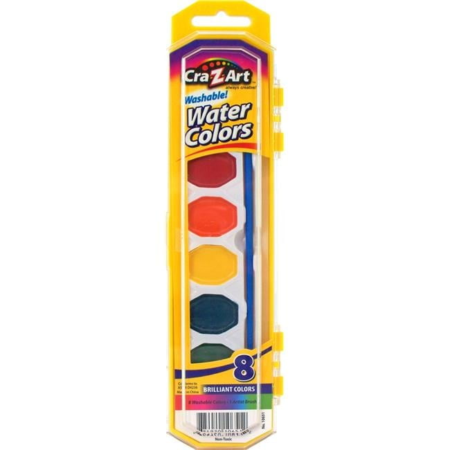 Larose Industries CZA1065172-12 Washable Watercolors Peggable Tray Paint - 8 Count - Pack of 12