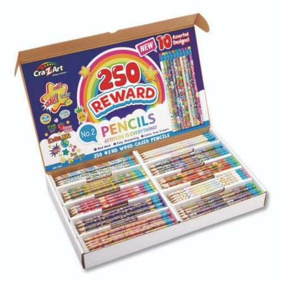 Larose CZA740171 No.2 Reward Pencil, Black - Pack of 250