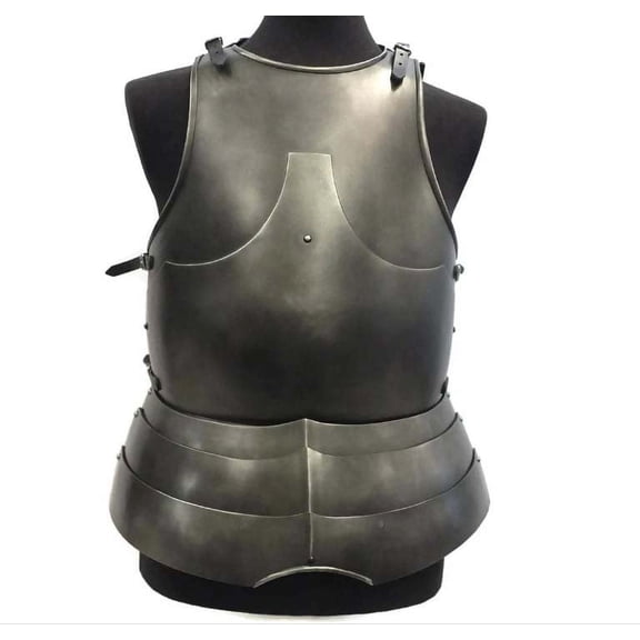 Larp Armor, Medieval Articulated Milanese backplate and breastplate
