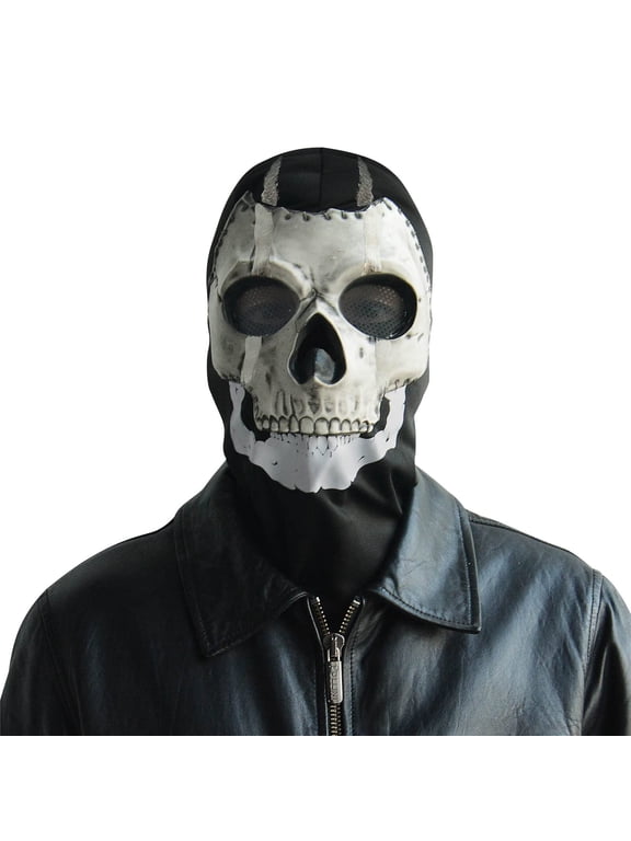 Fabric Skull Ghost Face Mask Balaclava Winter Scary Skull Mask for Christmas Prop Cosplay