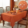 thumbnail image 1 of Larponder Fall Tablecloth Rectangle, Jacquard Spillproof & Stain Resistant Table Cloth with Pinecones Designs, Washable Table Cover for Autumn Holiday, 1 of 7