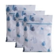 thumbnail image 1 of Larpur 3 Pcs Set of Polyester Mesh Laundry Wash Bag with Zipper,  Medium Size:  16" x 20", White, 1 of 6