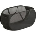 thumbnail image 1 of Larpur 72L High-density Mesh Ployster Horizontal Popup Laundry Hamper,Black, 1 of 6